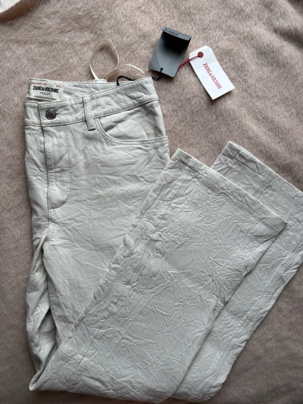 Zadig & Voltaire Straight-Leg Jeans in Light Gray